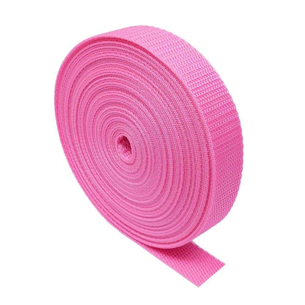 Strapazierfähiges Gurtband – 5 Meter – Rucksack/Rucksäcke, Gepäck/Cargo Umreifung, Gürtel (Pink, 25 mm) von The Bead Shop