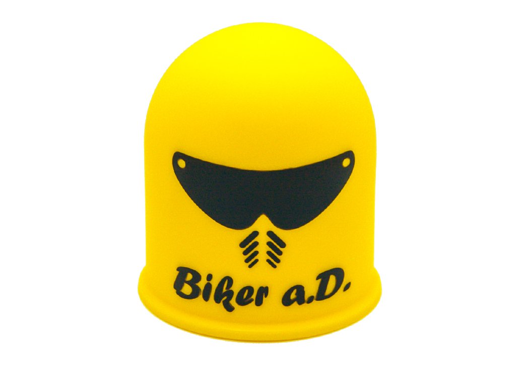 Schutzkappe Anhängerkupplung Biker a.D. Helm Visier Motorrad Mofa Biker gelb Schutzkappe Anhängerkupplung Biker a.D. Helm Visier Motorrad Mofa Biker gelb von The Coupling Caps