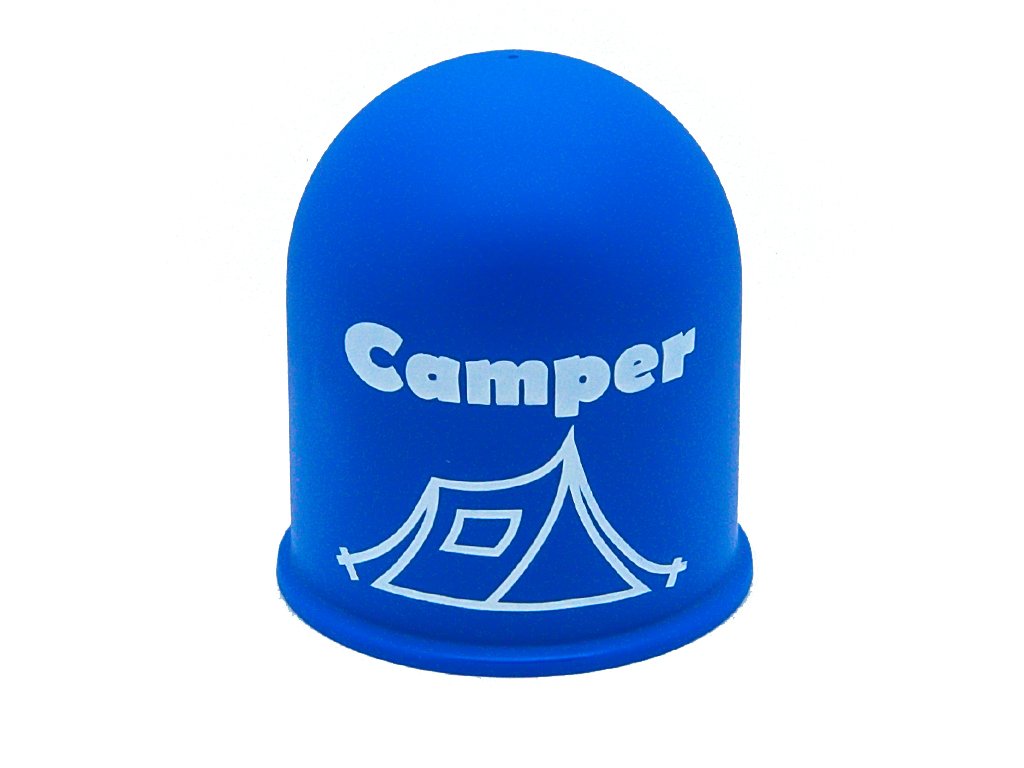 Schutzkappe Anhängerkupplung Blickfang Campingplatz Glamping Zelt Tent blau Schutzkappe Anhängerkupplung Blickfang Campingplatz Glamping Zelt Tent blau von The Coupling Caps