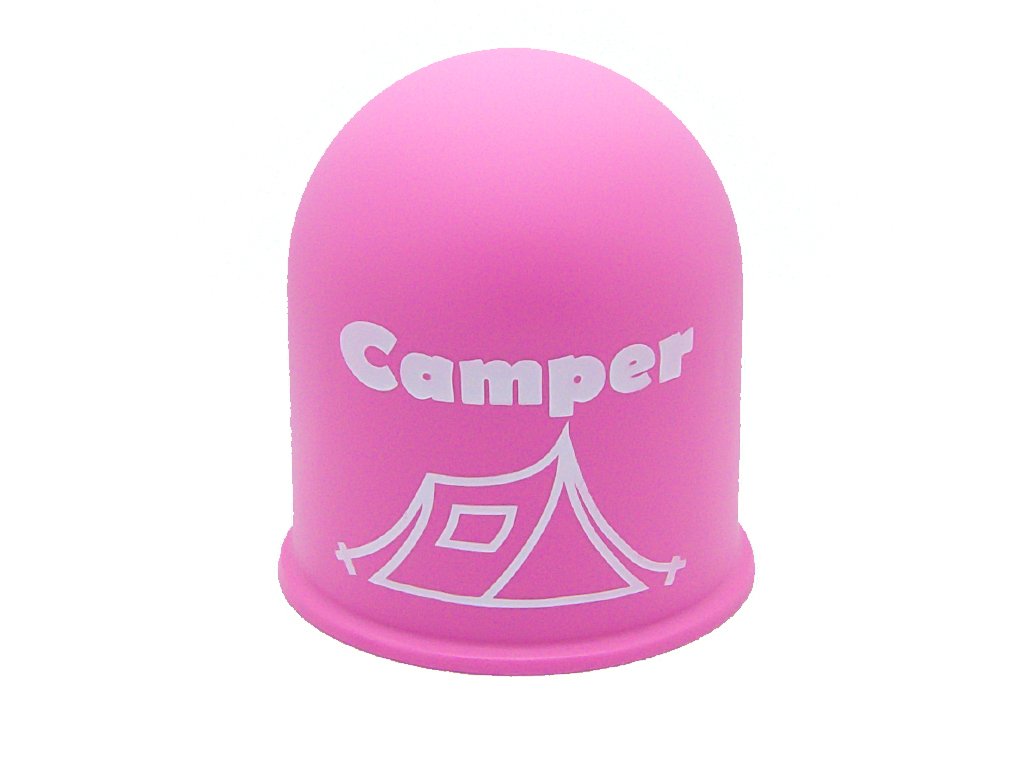 Schutzkappe Anhängerkupplung Blickfang Campingplatz Glamping Zelt Tent rosa Schutzkappe Anhängerkupplung Blickfang Campingplatz Glamping Zelt Tent rosa von The Coupling Caps