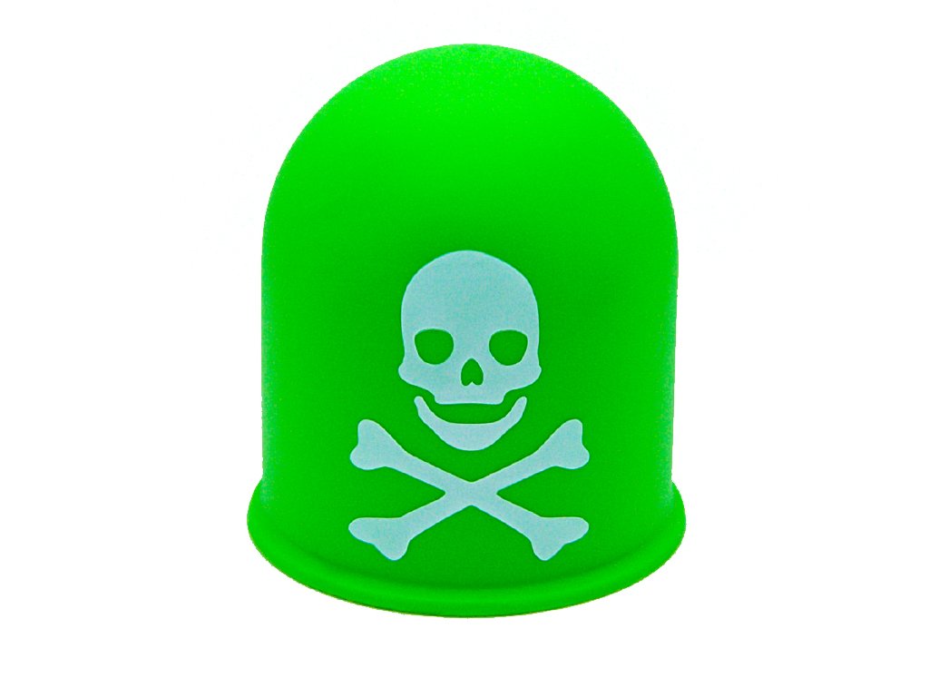 Schutzkappe Anhängerkupplung Deckel Schädel Trike Quad Skull Totenkopf grün Schutzkappe Anhängerkupplung Deckel Schädel Trike Quad Skull Totenkopf grün von The Coupling Caps