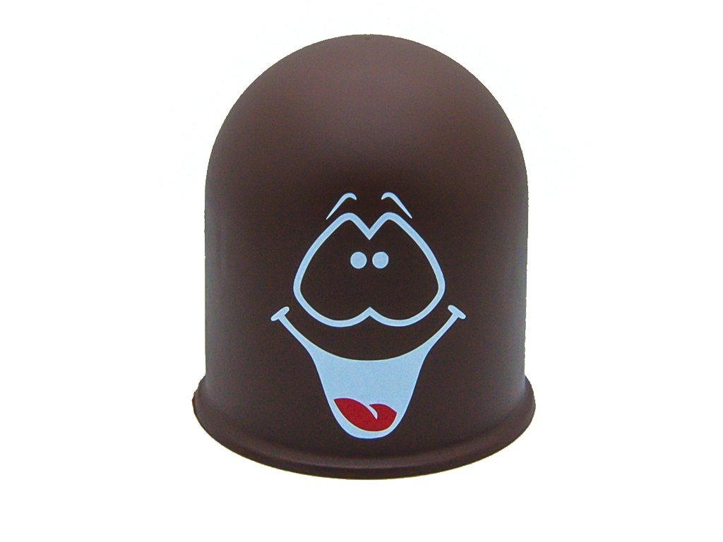 Schutzkappe Anhängerkupplung Geschenkidee Smiley Face/Lachendes Gesicht Braun Schutzkappe Anhängerkupplung Geschenkidee Smiley Face/Lachendes Gesicht Braun von The Coupling Caps