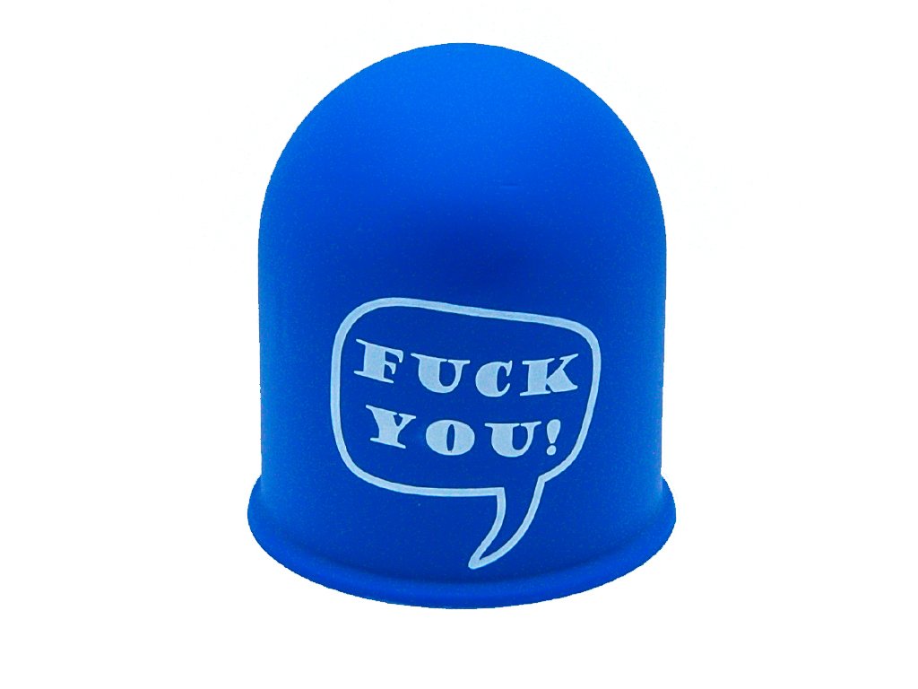 Schutzkappe Anhängerkupplung Kappe Sprüche Spruch Schimpfwort FuckYou blau Schutzkappe Anhängerkupplung Kappe Sprüche Spruch Schimpfwort FuckYou blau von The Coupling Caps