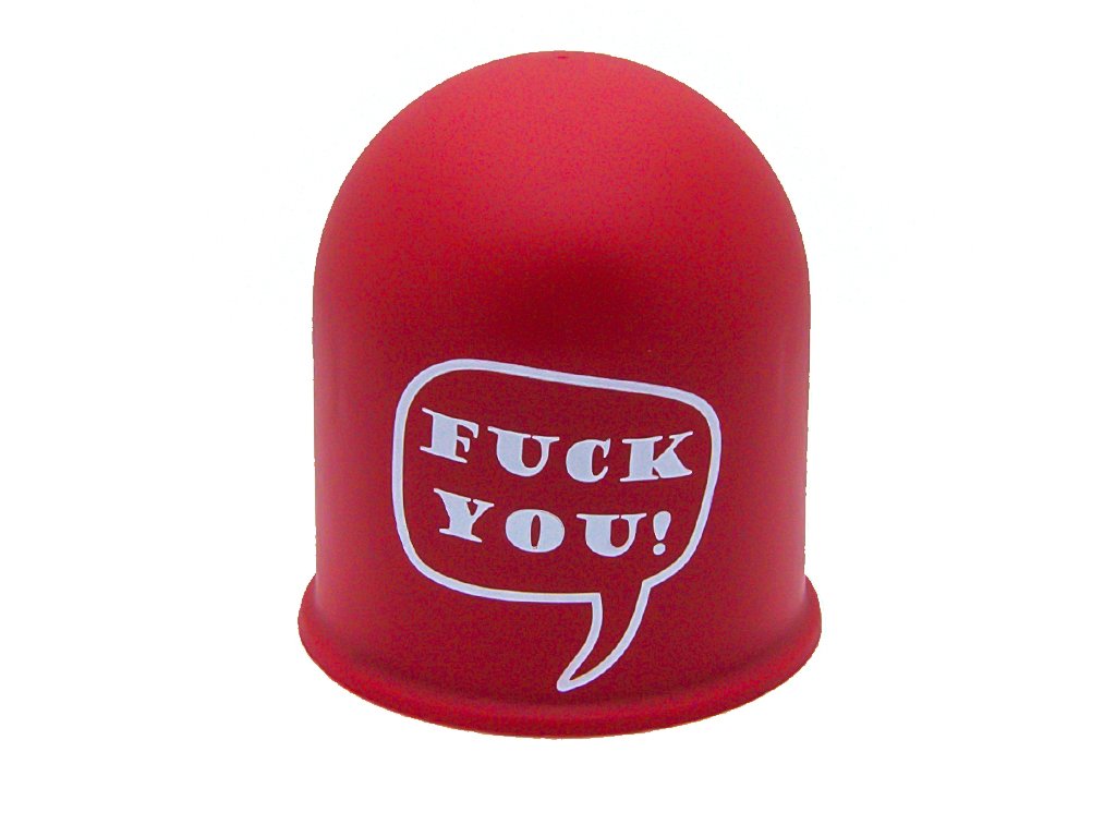 Schutzkappe Anhängerkupplung Kappe Sprüche Spruch Schimpfwort FuckYou rot Schutzkappe Anhängerkupplung Kappe Sprüche Spruch Schimpfwort FuckYou rot von The Coupling Caps
