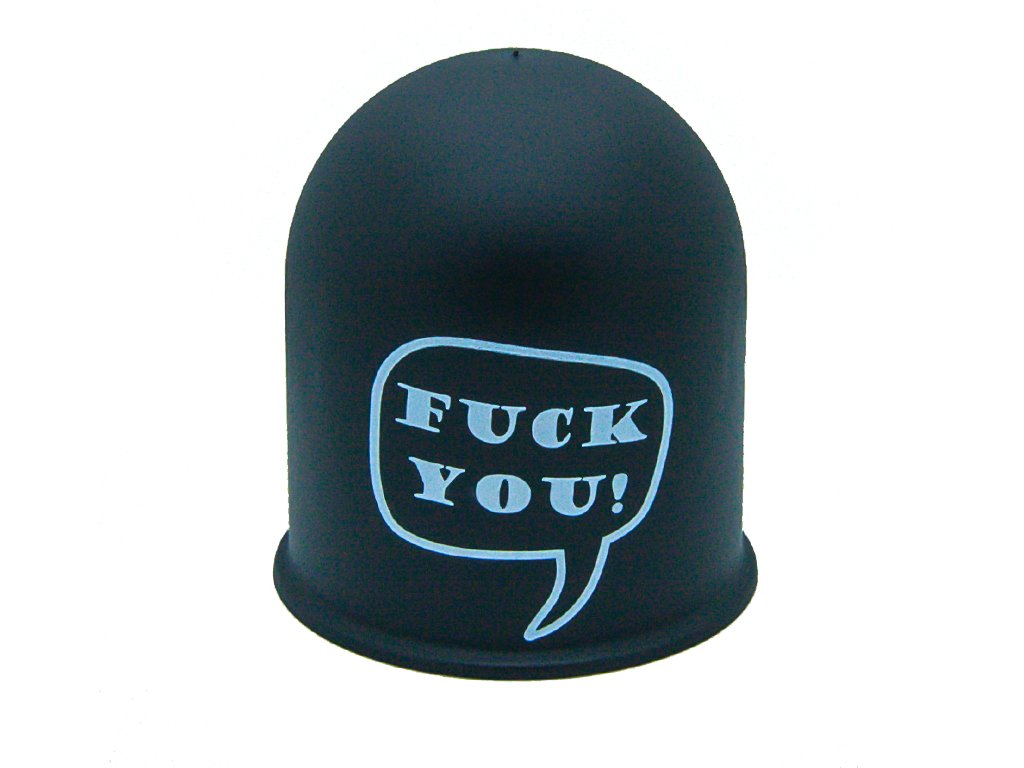 Schutzkappe Anhängerkupplung Kappe Sprüche Spruch Schimpfwort FuckYou schwarz Schutzkappe Anhängerkupplung Kappe Sprüche Spruch Schimpfwort FuckYou schwarz von The Coupling Caps