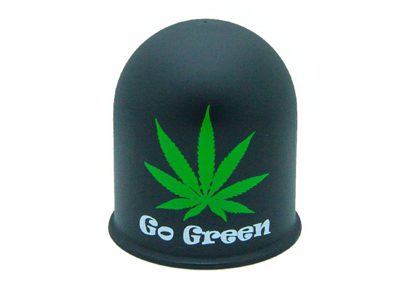 Schutzkappe Anhängerkupplung Marihuana Cannabis Hanf Hanfblatt Go Green schwarz von The Coupling Caps