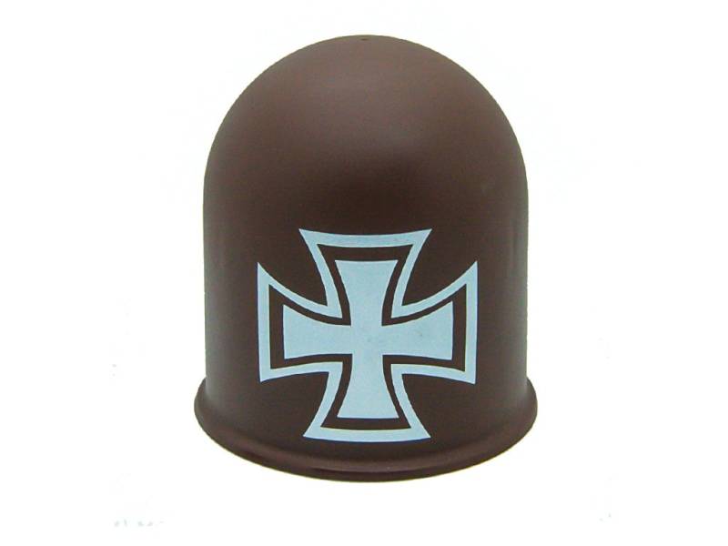 Schutzkappe für Anhängerkupplungen Towing Hitch Accessoires Kreuz Cross braun von The Coupling Caps