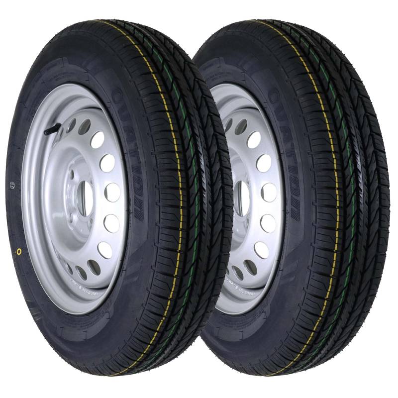 2 Kompletträder für Anhänger 145/80R13 79N mit Felge 4x100 4Jx13 ET30 | Reifen | Rad | Set von The Drive