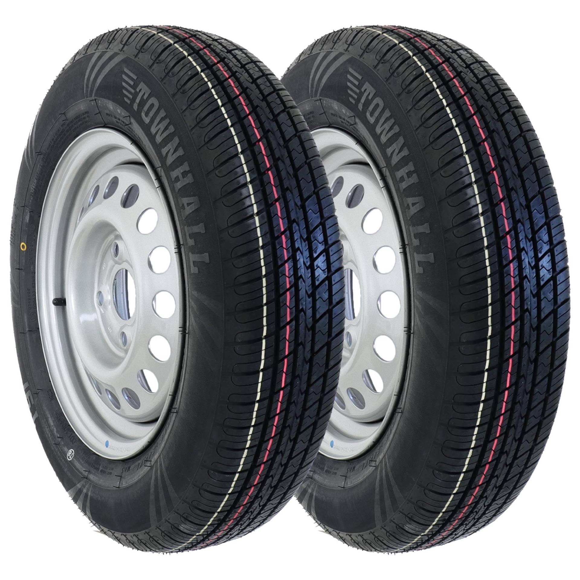 The Drive 2x Komplettrad 155/80R13 84N XL für Pkw-Anhänger & Caravan – Felge 4Jx13 H2 ET30 – Lochkreis 4x100 – Tragkraft 500kg – max. 140 km/h – hochwertige Ersatzräder für Autoanhänger The Drive 2x Komplettrad 155/80R13 84N XL für Pkw-Anhänger & Caravan – Felge 4Jx13 H2 ET30 – Lochkreis 4x100 – Tragkraft 500kg – max. 140 km/h – hochwertige Ersatzräder für Autoanhänger von The Drive