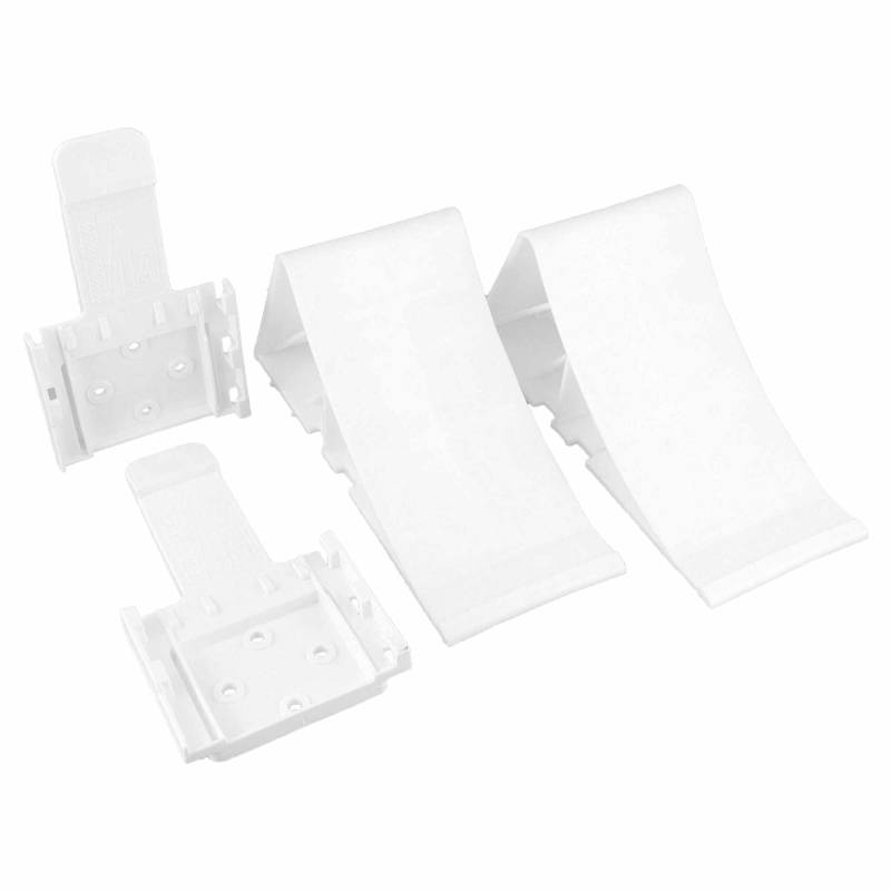The Drive | Unterlegkeile Set (2 Stück) mit Halter | Weiss | Bis 1600 kg | Bremskeile für Anhänger, Wohnwagen & PKW von The Drive