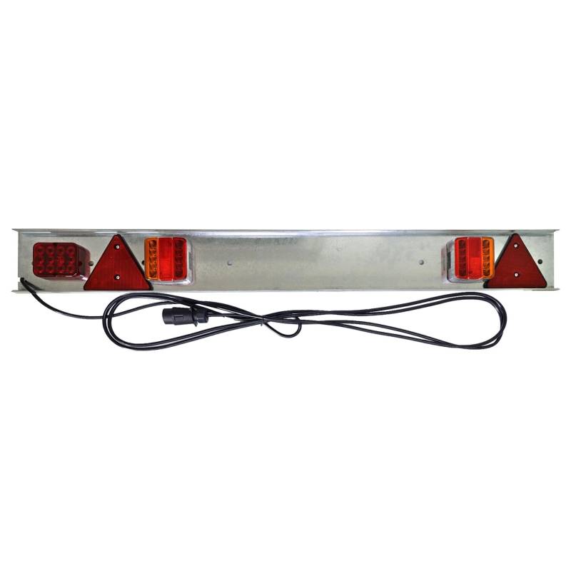 Anhänger LED Lichtleiste 125cm mit 5m Kabel 7-polig auf Metallträger | 12-24V | Anhängerbeleuchtung | Traversen Rücklicht von The Drive