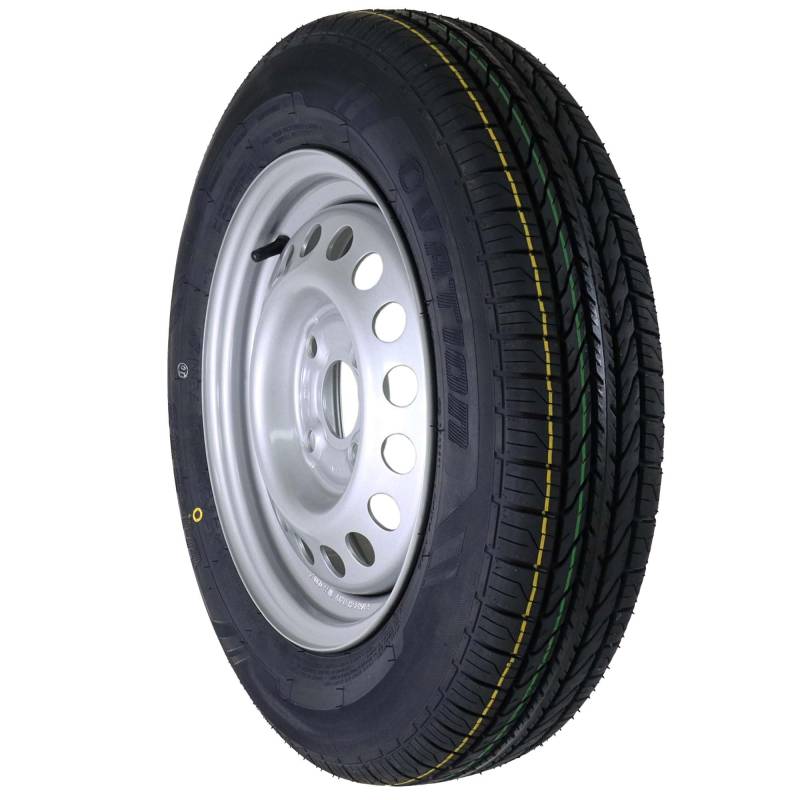 The Drive Komplettrad 145/80R13 79N XL M+S für Pkw-Anhänger & Caravan – Felge 4Jx13 H2 ET30 – Lochkreis 4x100 – Tragkraft 437kg – max. 140 km/h – hochwertiges Ersatzrad mit Ovation VI-289 von The Drive