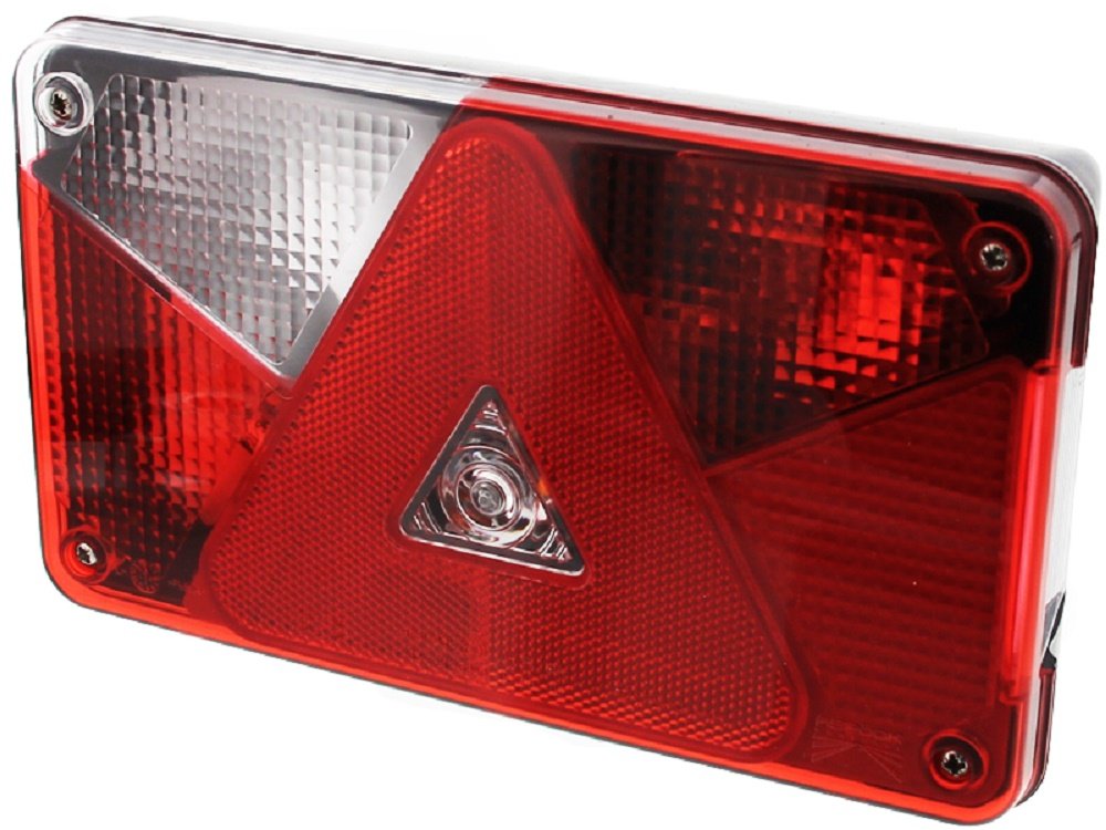 The Drive | Anhänger Rückleuchte | Aspöck Multipoint V 5 | Linkes Rücklicht/Fahrerseite | 8-poliger Bajonett-Anschluss | 24-8550-007 | Rücklichter für PKW-Anhänger, Trailer & Wohnwagen von The Drive