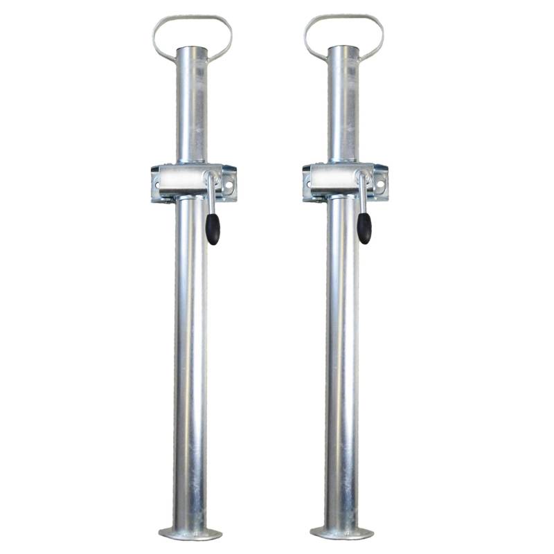 The Drive | 2X Anhänger Stützen mit Klemmhalter für PKW-Anhänger | Stelzfuß | Fallstützen | Anhängerstütze | Länge: 700mm Ø: 48mm von The Drive