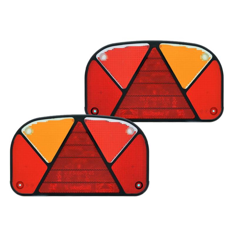 The Drive | 2x Aspöck Multipoint II Lichtscheibe | Ersatzglas für Anhänger, Trailer & Wohnwagen Rückleuchte | Links & Rechts von The Drive