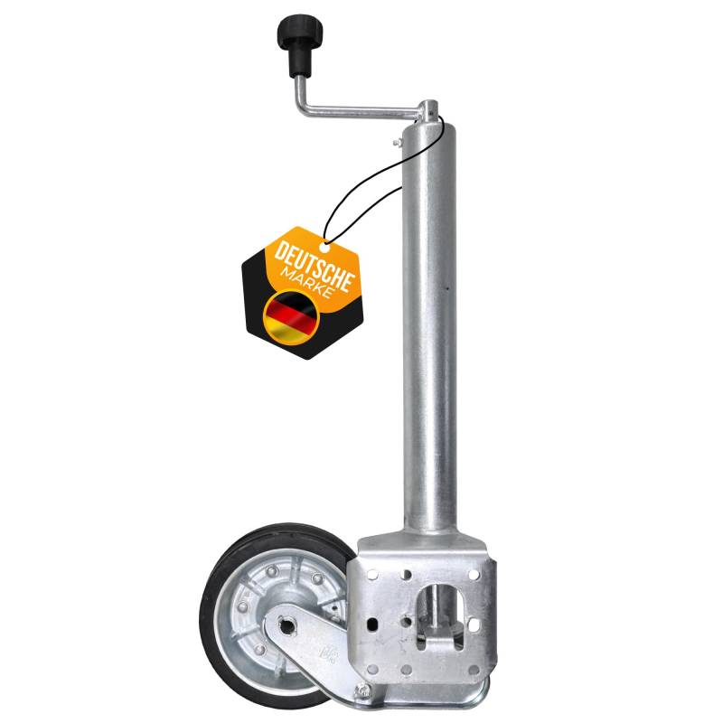 The Drive | Anhänger Stützrad 500KG | vollautomatik | Ø 60mm Rohr mit Anbauflansch | XL-Rohr 560mm | Schwerlast mit erhöhter Tragfähigkeit | perfekt für Anhänger, Wohnwagen, Trailer von The Drive