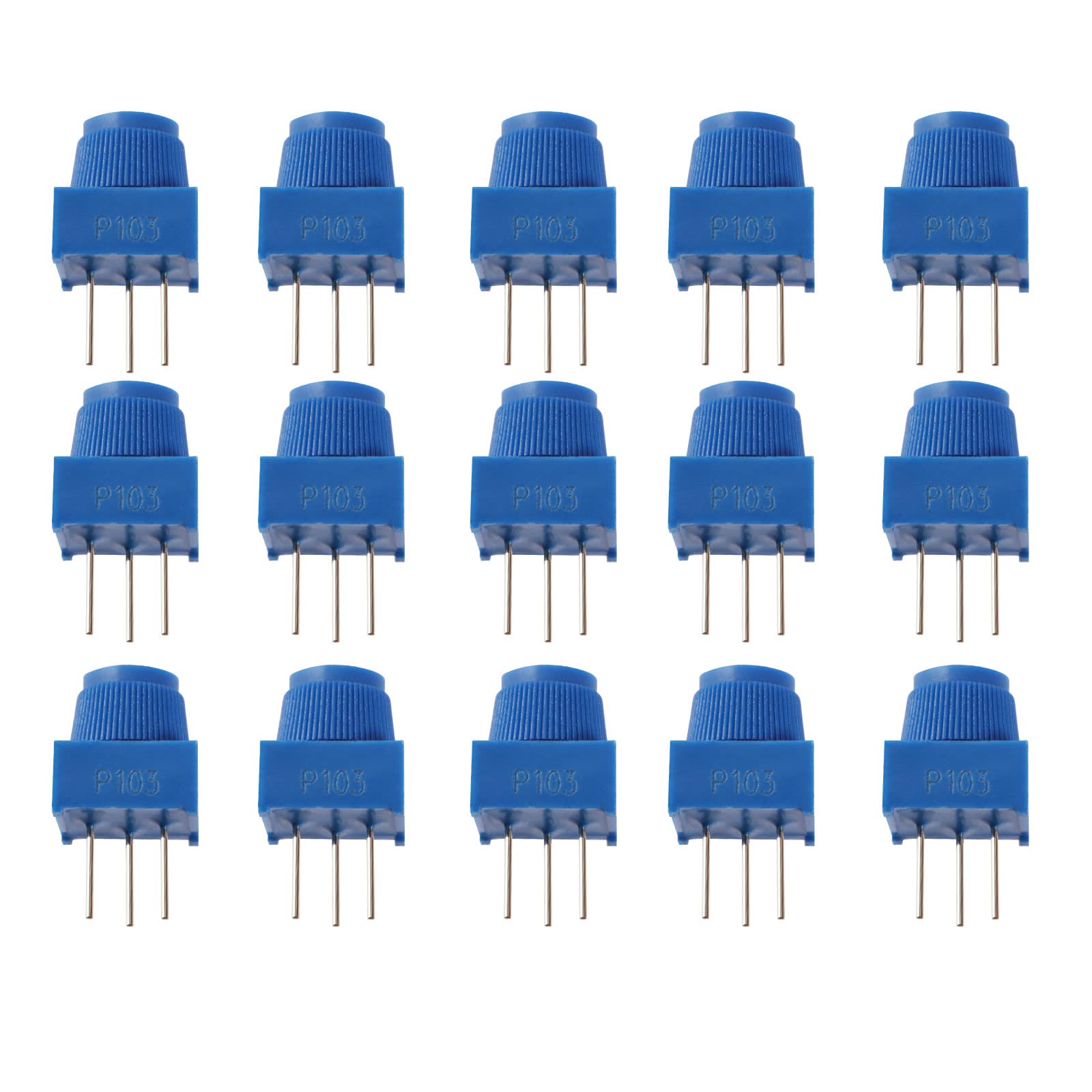 The Lord of the Tools 15 Stück 10 K Ohm Breadboard Trimmpotentiometer mit 270 Grad drehbarem Drehknopf, variable Widerstände, Trimmer-Potentiometer The Lord of the Tools 15 Stück 10 K Ohm Breadboard Trimmpotentiometer mit 270 Grad drehbarem Drehknopf, variable Widerstände, Trimmer-Potentiometer von The Lord of the Tools