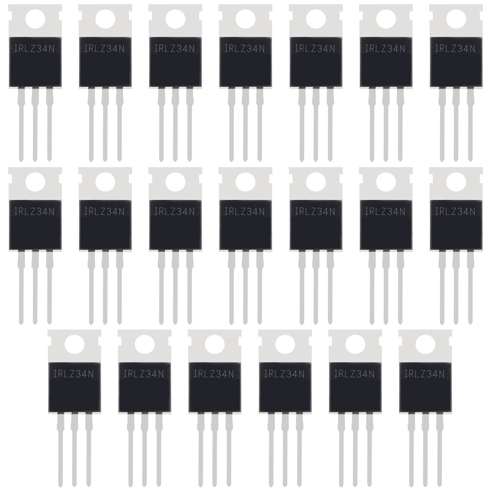 The Lord of the Tools 20 Stück IRLZ34N MOSFET Transistoren N-Kanal ESD-bewertet TO-220 30A 55V 3-polige Internationale Gleichrichterleistung für Elektronischer Schalter Controllable Rectifier The Lord of the Tools 20 Stück IRLZ34N MOSFET Transistoren N-Kanal ESD-bewertet TO-220 30A 55V 3-polige Internationale Gleichrichterleistung für Elektronischer Schalter Controllable Rectifier von The Lord of the Tools
