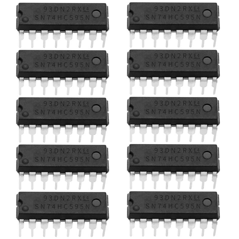 The Lord of the Tools 50 Stücke SN74HC595N 8-Bit-Zähler-Schieberegister 2 V-6 V 16-poliges Serielles 8-Bit-Schieberegister -40 ° C - 85 ° C Elektronisches Zubehör von The Lord of the Tools
