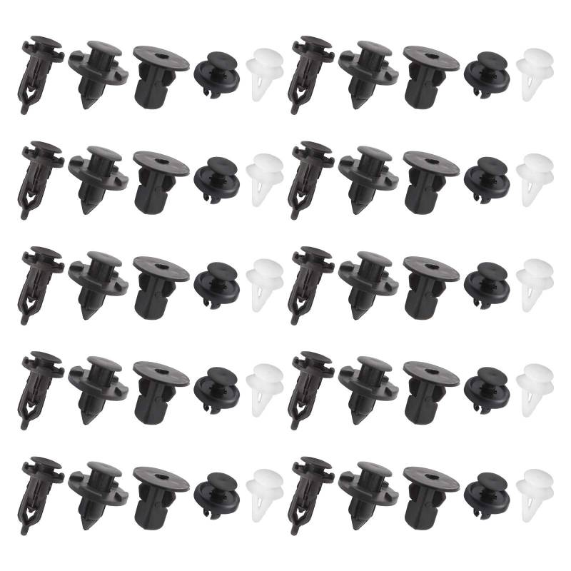 The Lord of the Tools 50 x Auto Zierleisten Clips Stoßstange Panel Radlauf Push Nieten Sicherungsmutter Fastener Retainers 90044-68320 52161-02020 90467-10183 67771-02030 90189-06013 von The Lord of the Tools