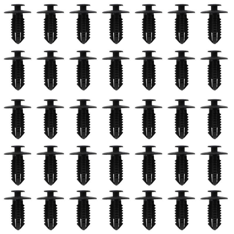 The Lord of the Tools Zierclip 7mm Loch Kompatibel mit Mercedes E-KLASSE CLS CLK W202 W203 W204 W205 A1249900492 Kunststoff 50 Stück von The Lord of the Tools