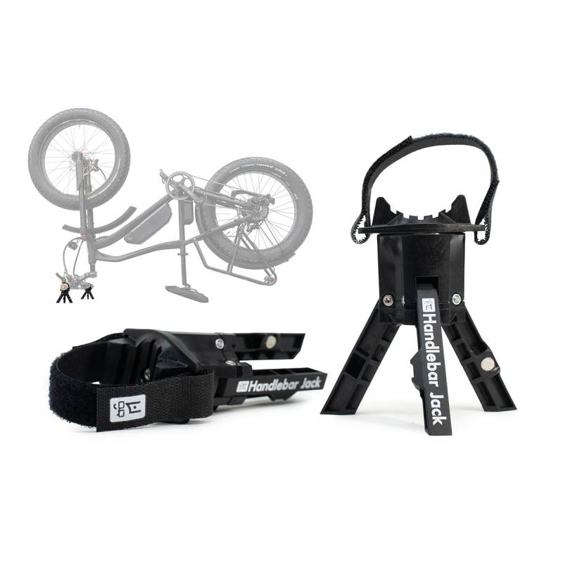 The Original Handlebar Jack Tragbarer Montageständer V3 | 9,4 cm Bodenversatz, für Fahrräder, eBikes | Kompatibel mit Allen Elektrofahrrädern | Set mit 2 Wagenhebern von The Original Handlebar Jack