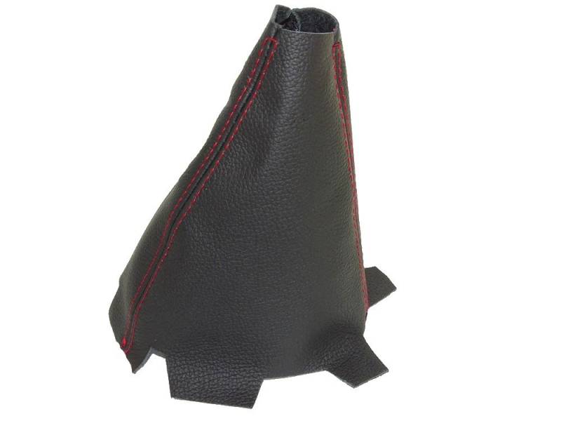 Für Honda Accord 2008–15 Schaltsack Leder schwarz Naht rot von The Tuning-Shop