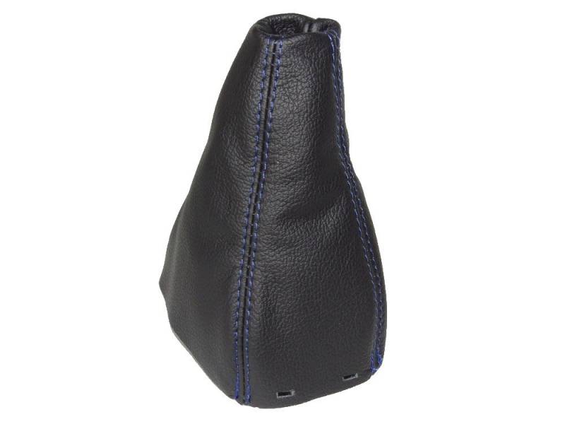 Für Saab 9–3 93 SS 2003 + manuell Schaltsack Schaltsack schwarz Italienisches Leder mit Blau Stich von The Tuning-Shop