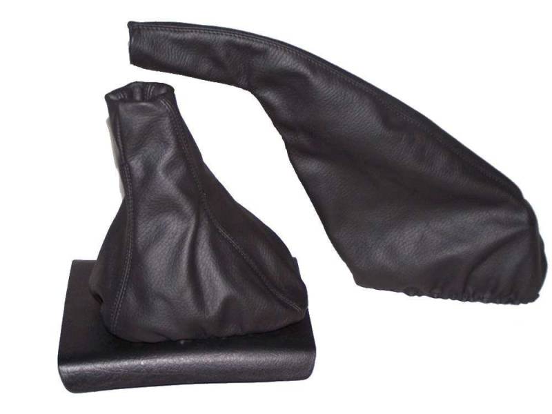 Für Seat Ibiza Cordoba Cupra 1993–1999 Gear Handbremsmanschette schwarz Italienisches Leder von The Tuning-Shop
