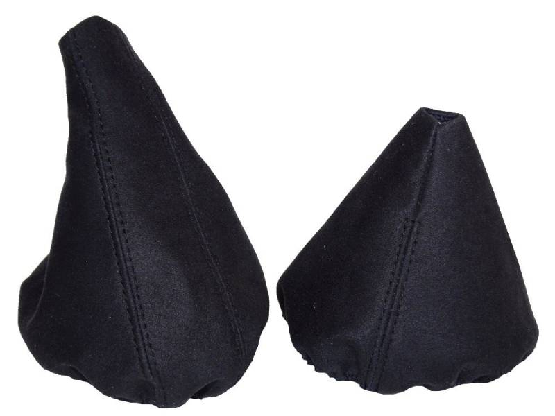 Schaltsack mit Handbremsmanschette in schwarzem Wildleder, von Alcantara von The Tuning-Shop