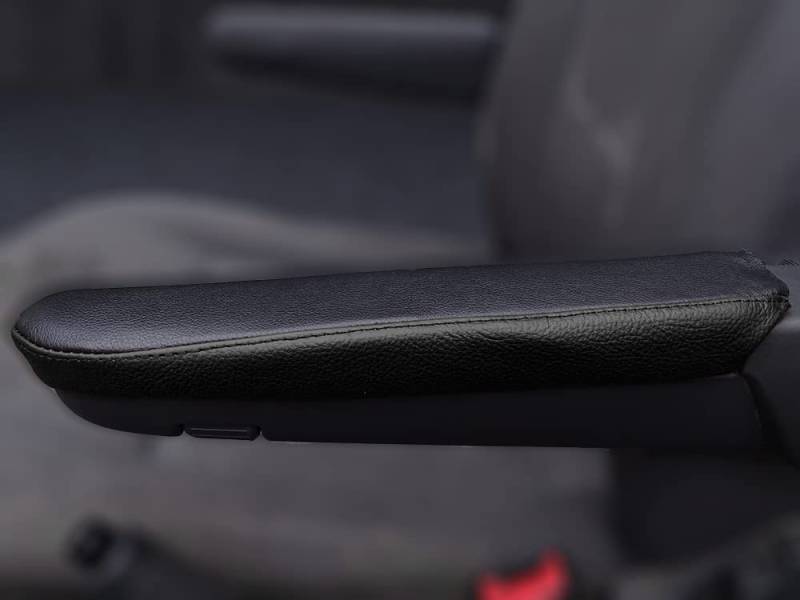The Tuning Shop Armlehnenbezüge aus Echtleder, für VW T5 Transporter Caravelle, Schwarz, 2 Stück von The Tuning-Shop