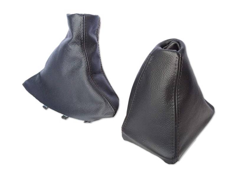 The Tuning-Shop Ltd Schaltmanschette Handbremsmanschette + Rahmen kompatibel mit BMW X3 E83 Leder von The Tuning-Shop