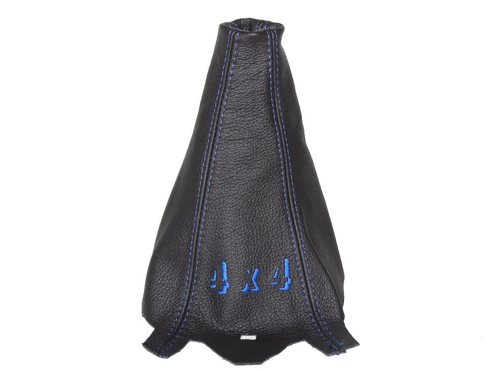 Für Land Rover Discovery 3 LR3 04–09 Gear Stick Gaiter schwarz Leder blau "10,2 x 10,2 cm Stickerei Für Land Rover Discovery 3 LR3 04–09 Gear Stick Gaiter schwarz Leder blau "10,2 x 10,2 cm Stickerei von The Tuning-Shop