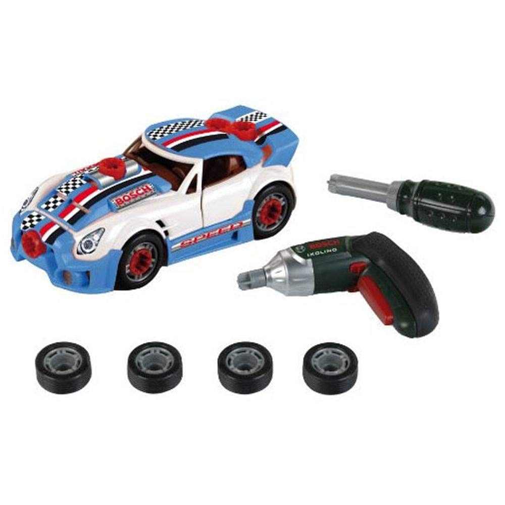 Theo Klein 8668 Bosch Car Tuning-Set | Zerlegbares Auto mit Tuning Zubehör | Mit batteriebetriebenem Akkuschrauber Ixolino | Maße: 20,5 cm x 9,5 cm x 6 cm | Spielzeug für Kinder ab 3 Jahren Theo Klein 8668 Bosch Car Tuning-Set | Zerlegbares Auto mit Tuning Zubehör | Mit batteriebetriebenem Akkuschrauber Ixolino | Maße: 20,5 cm x 9,5 cm x 6 cm | Spielzeug für Kinder ab 3 Jahren von Theo Klein