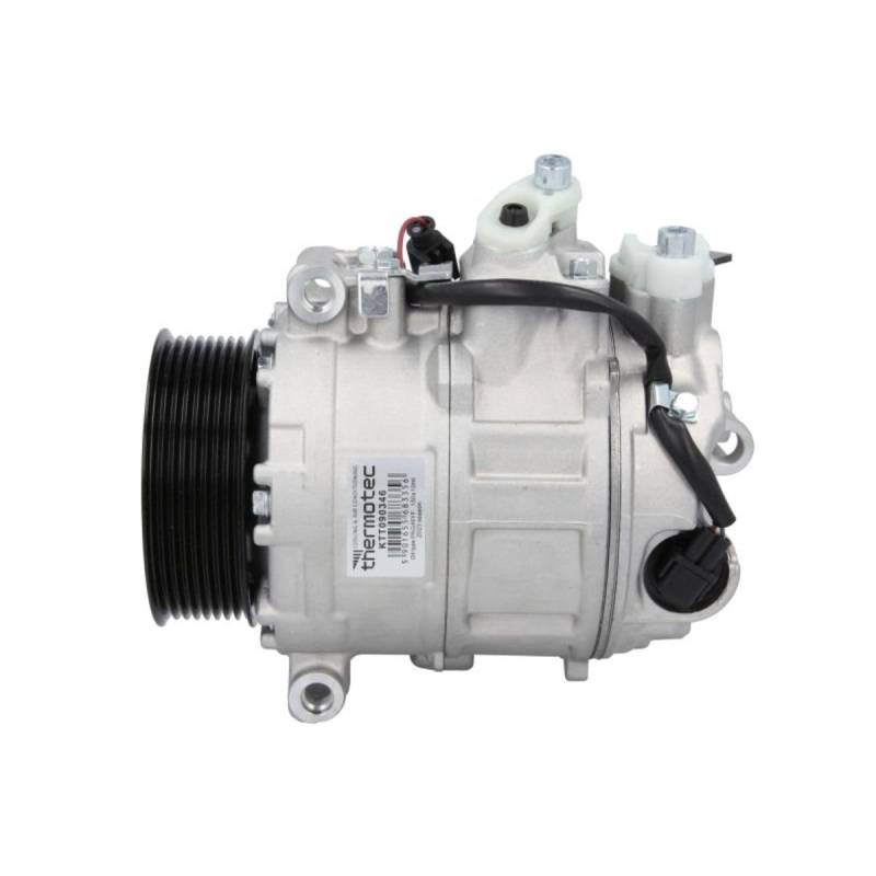 THERMOTEC KTT090346 A/C Kompressor für Klimaanlage Klimakompressor mit ID: 7SEU17C Kältemittel: R134a PAG 46 mit 100mm Riemenscheibe Rillen: 8 von Thermo Tec