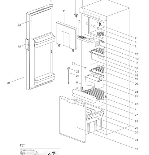 Lagerregal 340 x 268 – passend für Thetford N4141 Kühlschrank Lagerregal 340 x 268 – passend für Thetford N4141 Kühlschrank von Thetford