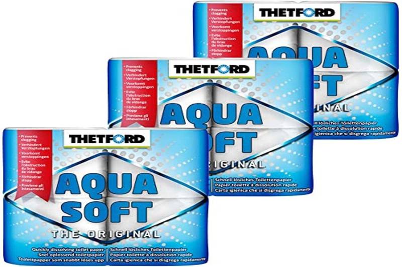 Thetford 3X Camping Toilettenpapier Aqua Soft von Thetford