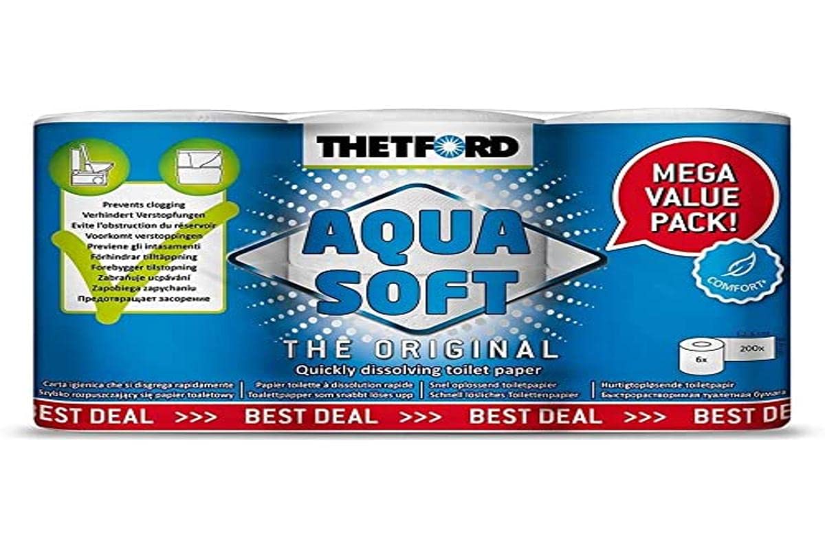 Thetford Aqua Soft Camping Toilettenpapier 6 Rollen von Thetford