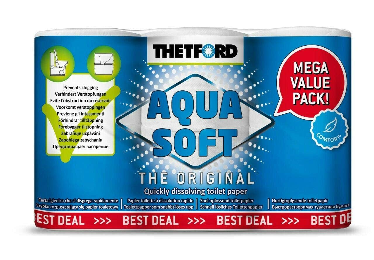 Thetford Aqua Soft Camping Toilettenpapier 6 Rollen Thetford Aqua Soft Camping Toilettenpapier 6 Rollen von Thetford