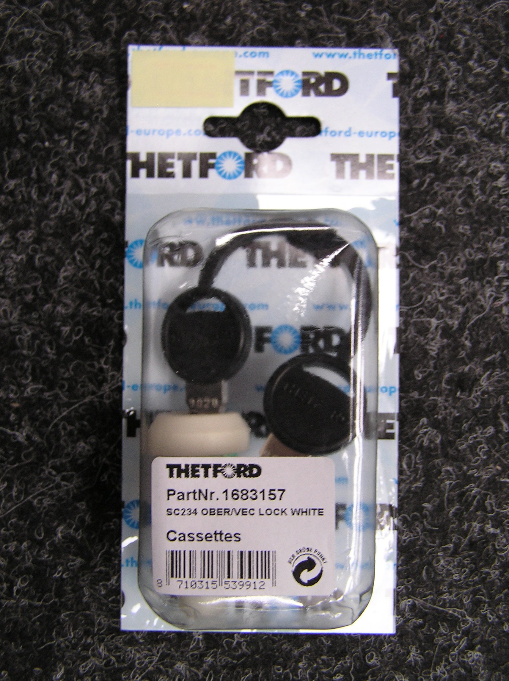 Thetford Tür 2 Vecam-Zylinderschloss cremeweiß von Thetford