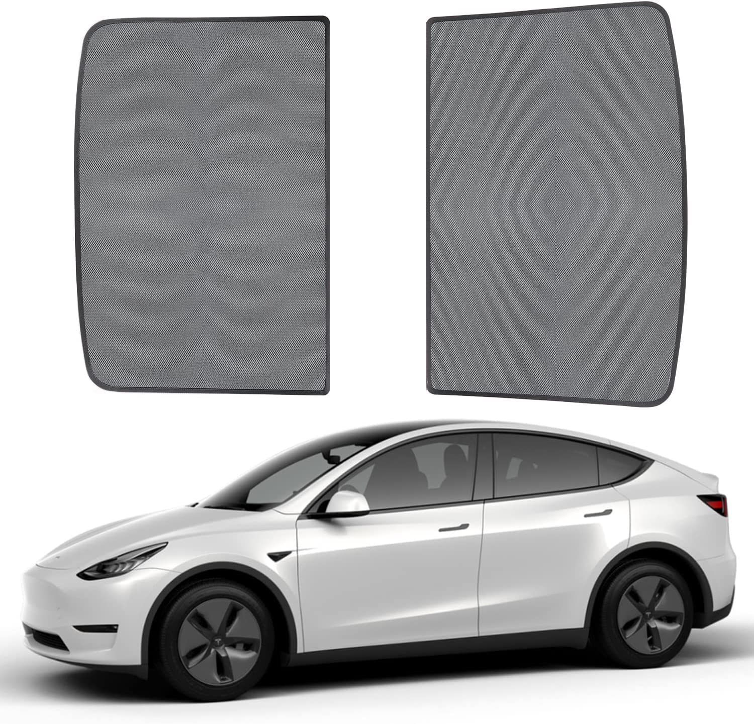 ThinSGO Sonnendach Sonnenschutz für Tesla Model Y Glas Dach Sonnenschutz Kompatibel Mit Tesla Model Y 2020–2023 (2 Stück) von ThinsGo