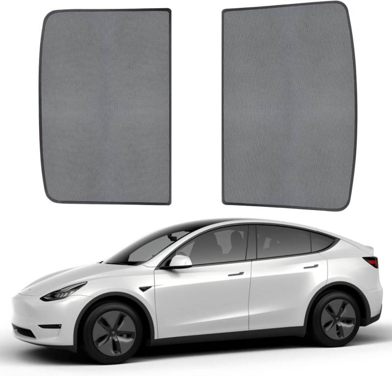 ThinSGO Tesla Model Y Sonnendach Sonnenschutz Glas Dach Sonnenschutz kompatibel mit Tesla Model Y 2020–2023 (2 Stück) von ThinsGo