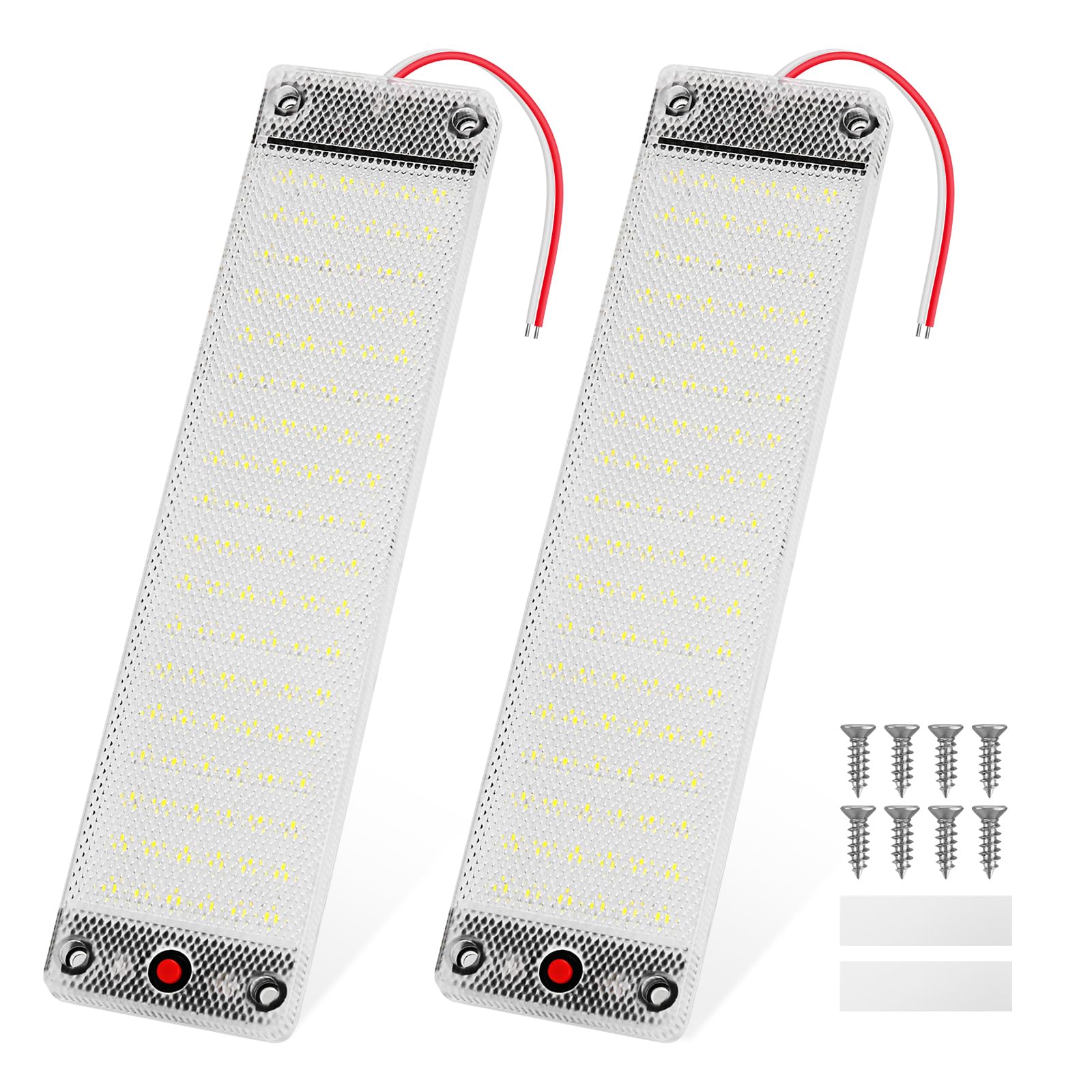 Thlevel 108 LED Innenbeleuchtung 12V-85V 12W Beleuchtung Leuchte mit Schalter für Auto KFZ LKW Wohnmobil Van Caravan 2 Stücke Thlevel 108 LED Innenbeleuchtung 12V-85V 12W Beleuchtung Leuchte mit Schalter für Auto KFZ LKW Wohnmobil Van Caravan 2 Stücke von Thlevel