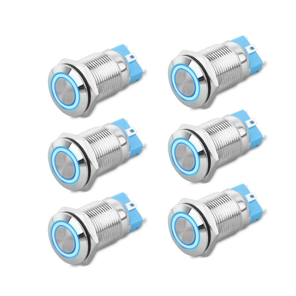 Thlevel 6 Stücke DC 12V bis 24V Metall Latching Druckschalter 4 Pin Auto RV LKW Boot SPDT Schalter Wasserdicht Selbstsichernde Runde Marine Schalter 12mm Thlevel 6 Stücke DC 12V bis 24V Metall Latching Druckschalter 4 Pin Auto RV LKW Boot SPDT Schalter Wasserdicht Selbstsichernde Runde Marine Schalter 12mm von Thlevel