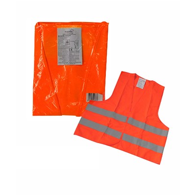 Thomatex 2x Warnweste im Polybeutel orange EN 20471 von Thomatex