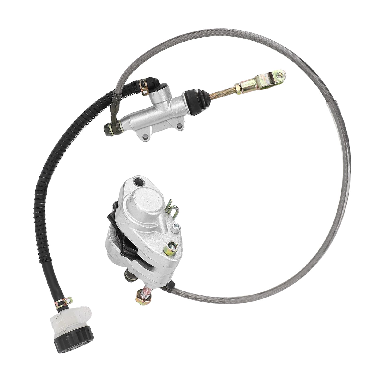 Metallverstärkte Stabilität Bessere Steuerung ATV Hecker Master -Zylinderbremssattelbaugruppe mit Ölschlauch, Ersatz für Trail 325 330, Bestehend aus Hochfestem Material Metallverstärkte Stabilität Bessere Steuerung ATV Hecker Master -Zylinderbremssattelbaugruppe mit Ölschlauch, Ersatz für Trail 325 330, Bestehend aus Hochfestem Material von Thonlai