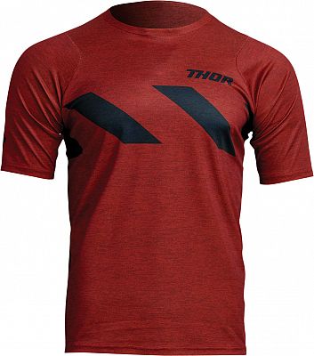 Thor Assist Hazard, Trikot kurzarm - Dunkelrot/Dunkelgrau - L von Thor