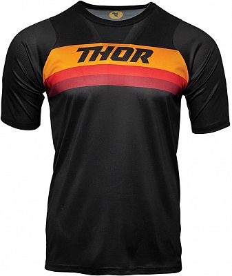 Thor Assist S21, Trikot kurzärmelig - Schwarz/Orange - XS von Thor