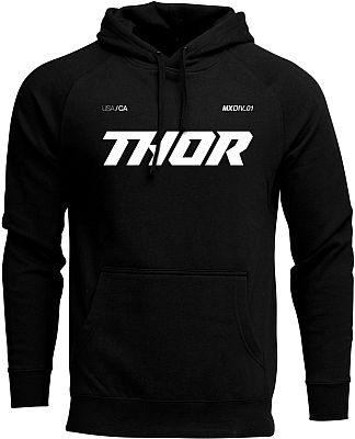 Thor Brave, Kapuzenpullover - Schwarz/Weiß - 3XL von Thor