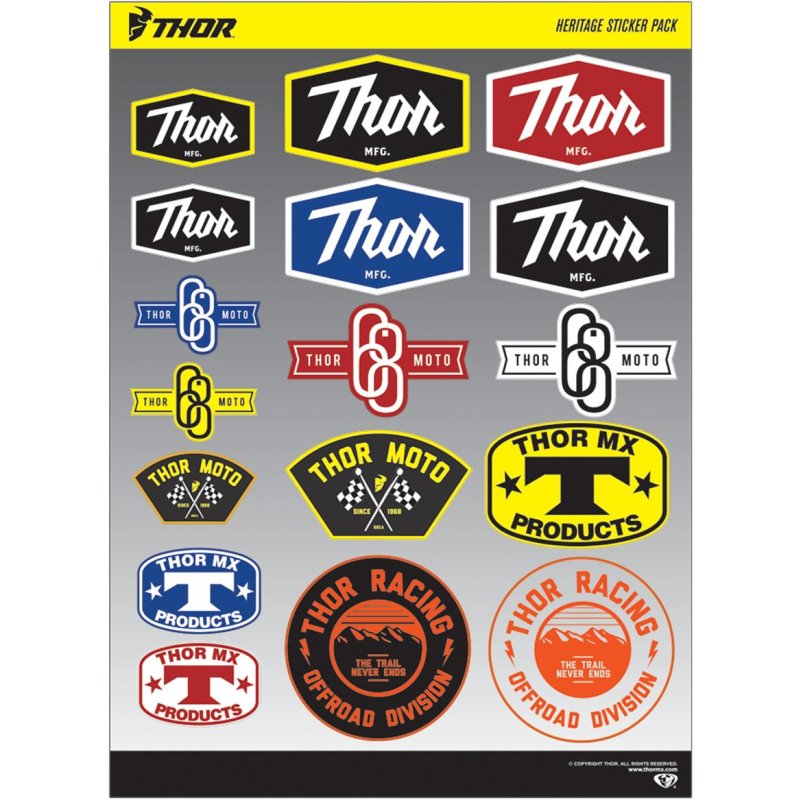 Thor Heritage S15 Decal Sheet von Thor